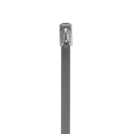 Panduit Cable Tie Assemblies, , 362mm x 4.6 mm, Metallic 316 Stainless Steel, Pk-100 [MLT4S-CP316]; 301-898