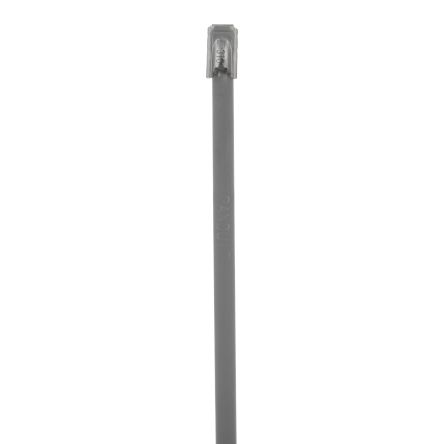 Panduit Cable Tie Assemblies, , 521mm x 4.6 mm, Metallic 316 Stainless Steel, Pk-100 [MLT6S-CP316]; 301-907