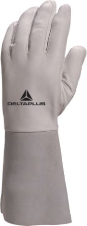 Delta Plus GFA115K Grey Leather Welding Work Gloves, Size 10 [GFA115K]; 301-994