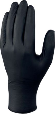 Delta Plus V1450B Black No Nitrile Disposable Gloves, Size 8/9, 100Gloves per Pack [V1450B10008]; 301-999