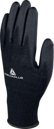 Delta Plus VE702PN Black Assembly, Automotive Industry, Construction, Emergency Services Work Gloves, Size 9, [VE702PN09]; 302-392