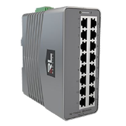 N-Tron NT-116-0000-0000, Unmanaged 16 Port Ethernet Switch With PoE RJ-45 [NT-116-0000-0000]; 302-493