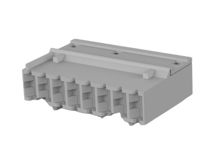 TE Connectivity, RAST 5 IDC Connectors Receptacle PCB Connector Housing, 5mm Pitch, 8 Way, 1 Row Vertical [3-928343-8]; 302-543