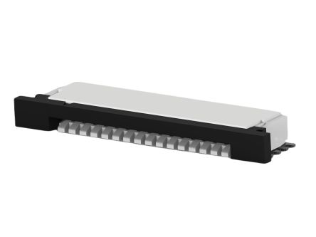 TE Connectivity, FPC, 1-84952-5 1mm Pitch 15 Way Right Angle Female FPC Connector, Press Fit [1-84952-5]; 302-553