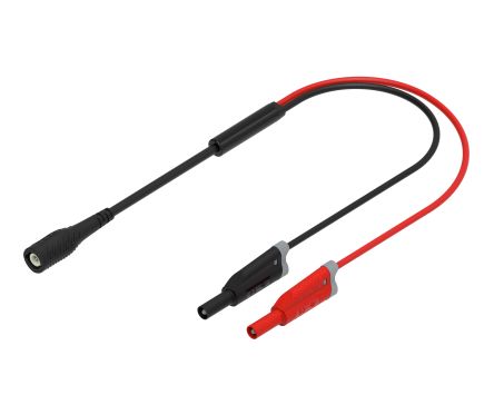 Electro PJP Banana Plug, 3A, Red, 200cm Lead Length [8176-50-200R]; 302-799