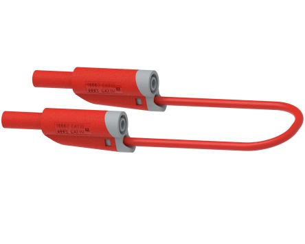 Electro PJP Banana Plug, Red, 150cm Lead Length [2717-IEC-150R]; 302-807