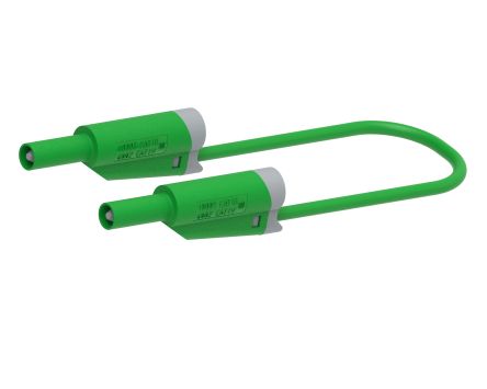 Electro PJP Banana Plug, Green, 150cm Lead Length [2717-IEC-150V]; 302-813