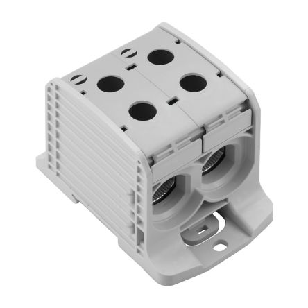 Weidmüller 2502800000 WPD Series Light Grey, 25 → 185mm², 1-Level, Screw Termination, ATEX, IECEx [2502800000]; 303-127