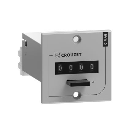 Crouzet CIM Impulse Counter, 4 Digit Mechanical, 110 V dc [99775416]; 303-156