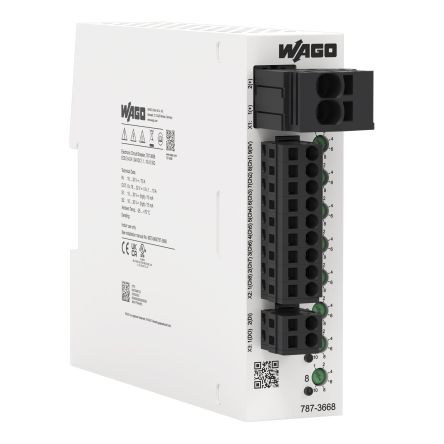 WAGO Electronic Circuit Breaker 10A 24V 787, 8 channels , DIN Rail [787-3668]; 303-281