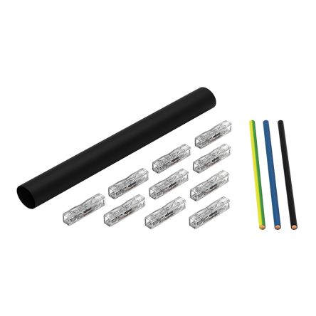 WAGO Cable Repair set Black, Polyolefin, 6mm [207-5485/316-000]; 303-304