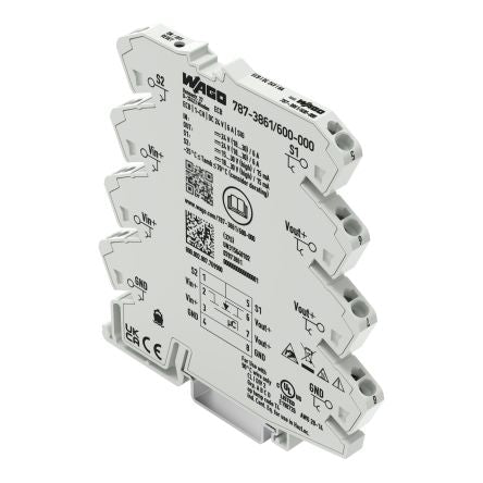 WAGO Electronic Circuit Breaker 6A 24V 787, 1 channels , DIN Rail [787-3861/600-000]; 303-311