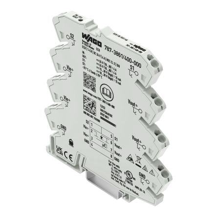 WAGO Electronic Circuit Breaker 4A 24V 787, 1 channels , DIN Rail [787-3861/400-000]; 303-325