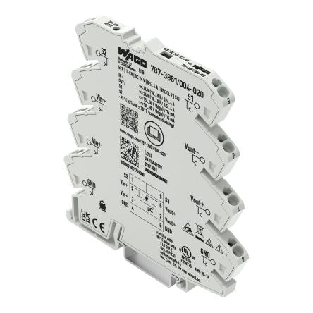 WAGO Electronic Circuit Breaker 0.5 → 4A 24V 787, 1 channels , DIN Rail [787-3861/004-020]; 303-344