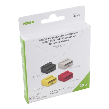 WAGO, 243 Connector for use with Terminal Bloack [243-9294/995-020]; 303-348