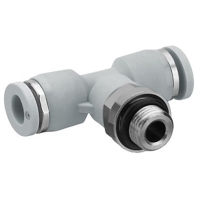 EMERSON ? AVENTICS QR1-S-RTT Series T Fitting, G 1/4 to Push In 10 mm, Threaded Connection Style, 2122210140 [2122210140]; 303-473