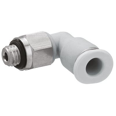 EMERSON ? AVENTICS QR1-S-MVT Series Elbow Fitting, G 1/8 to Push In 4 mm, Threaded Connection Style, R412005379 [R412005379]; 303-478