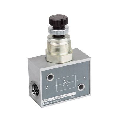 EMERSON ? AVENTICS CH01 Series Threaded Flow Valve, G 1/8 Female Inlet Port x G 1/8 Female Outlet Port, 0821201004 [0821201004]; 303-568