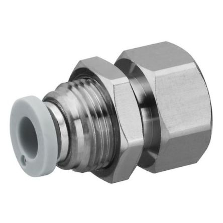 EMERSON ? AVENTICS QR1-S-RSI Series Bulkhead, G 3/8 to Push In 16 mm, Threaded Connection Style, 2122608140 [2122608140]; 303-622