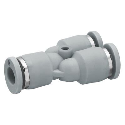 EMERSON ? AVENTICS QR1-S-RYR Series Y Fitting, Push In 12 mm to Push In 8 mm, Push-in Connection Style, R412005083 [R412005083]; 303-645