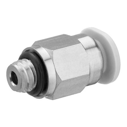 EMERSON ? AVENTICS QR1-S-MAN Series Straight Fitting, M5 to Push In 4 mm, Threaded Connection Style, R412005119 [R412005119]; 303-656