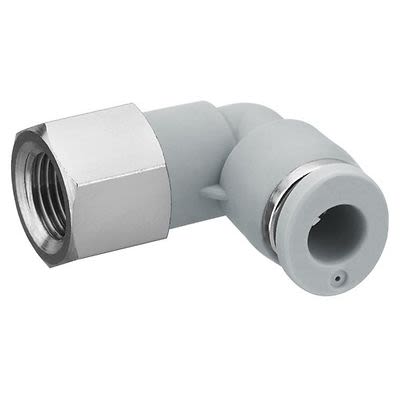 EMERSON ? AVENTICS QR1-S-RVI Series Elbow Fitting, G 1/4 to Push In 6 mm, Threaded Connection Style, R412005133 [R412005133]; 303-657