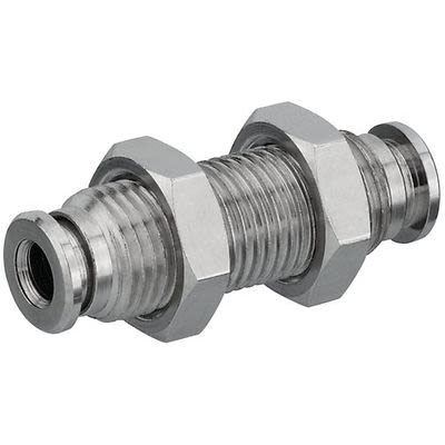 EMERSON ? AVENTICS QR2-S-RSM Series Bulkhead, Push In 10 mm to Push In 10 mm, Push-in Connection Style, R412005054 [1823391640]; 303-686