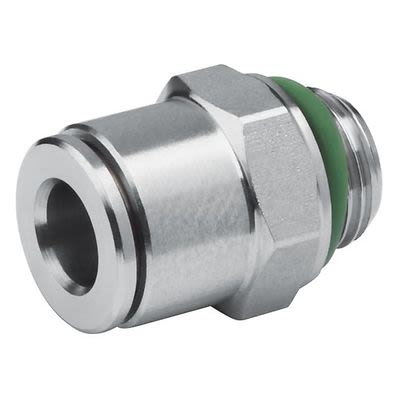 EMERSON ? AVENTICS QR2-S-RPN Series Straight Fitting, G 1/4 to Push In 6 mm, Threaded Connection Style, R412004893 [R412004893]; 303-690