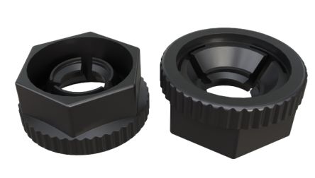 RS PRO, Plain Nylon Hex Nut, UL94-V2, M6 [0]; 304-041