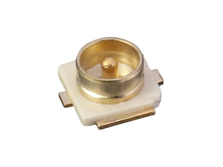 Linx, Jack Board Mount UMCC Connector, 50Ω, PCB Termination, Straight Body [CONMHF1-SMD-G-T]; 304-772