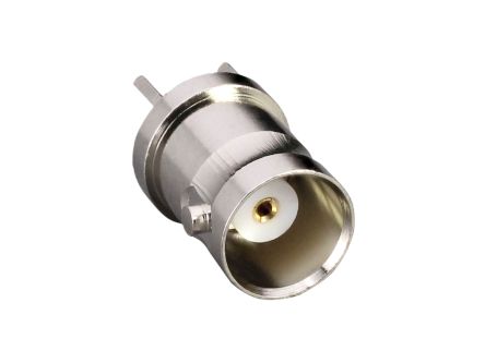 Linx, Jack Board Mount BNC Connector, 50Ω, PCB Termination, Straight Body [CONBNC001]; 304-796