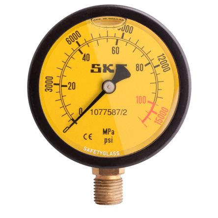 SKF G 1/4 Analogue Pressure Gauge 100mPa Bottom Entry 69mm Outside Diameter [1077587/2]; 308-548