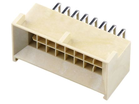 Molex 219637 Series Right Angle Through Hole PCB Header, 14 Contact(s), 2.5 mm Pitch, 2 Row(s), Shrouded [2196372114]; 309-121