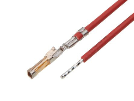 Molex Female SL to Pigtail Pre-Crimped Lead, 450mm, 24AWG, Red [2196812125]; 309-239