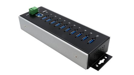 Exsys 10 Port USB 3.2  Hub, USB Bus Powered, 198 x 62 x 39mm [EX-1110HMVS-WT]; 309-421