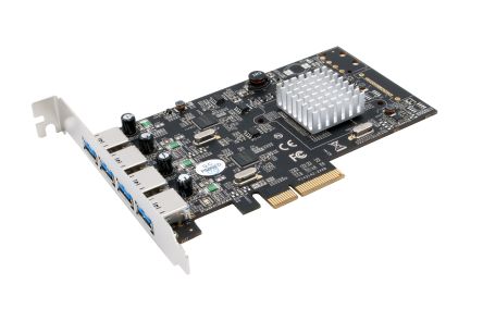 Exsys 4 Port USB 3.2  Hub, Terminal Connector Powered, 126 x 84mm [EX-12004-2]; 309-425