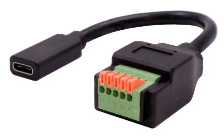 Exsys USB-C Terminal Block USB C Female Interface Adapter [EX-49122]; 309-454