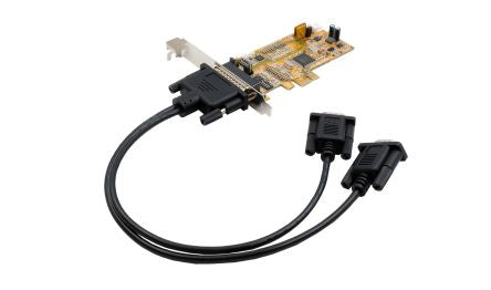 Exsys 2 Port PCIe RS232, RS422, RS485 Serial Card [EX-45362]; 309-482