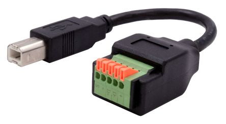Exsys Terminal Block USB B Male Male Interface Adapter [EX-49131]; 309-485