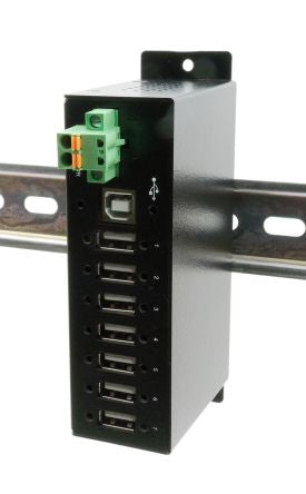 Exsys 7 Port USB 2.0  Hub, Terminal Connector Powered, 132.5 x 36.2 x 80.2mm [EX-1179HMVS]; 309-488