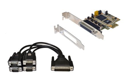 Exsys 4 Port PCIe RS232 Serial Card [EX-44384]; 309-497