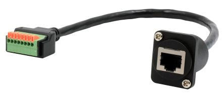 Exsys Terminal Block RJ45 Female Female Interface Adapter [EX-49161]; 309-557