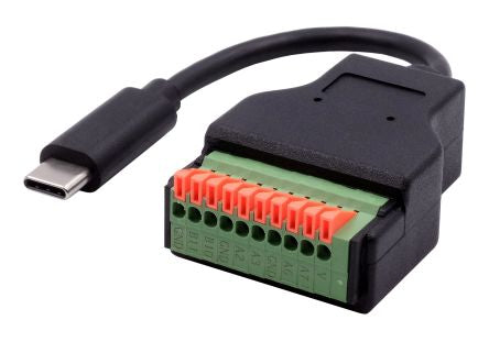 Exsys Terminal Block USB C Male Interface Adapter [EX-49125]; 309-582