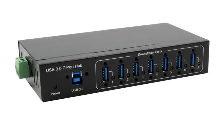 Exsys 7 Port USB 3.2  Hub, USB Bus Powered, 158 x 80 x 32mm [EX-11227HMVS]; 309-594