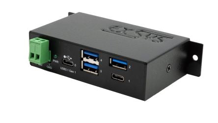 Exsys 4 Port USB 3.2 USB A, USB C  Hub, USB Bus Powered, 114 x 26 x 57mm [EX-1195HMS]; 309-595