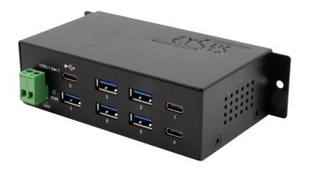 Exsys 7 Port USB 3.2 USB A, USB C  Hub, USB Bus Powered, 132 x 32 x 65mm [EX-1196HMS]; 309-605