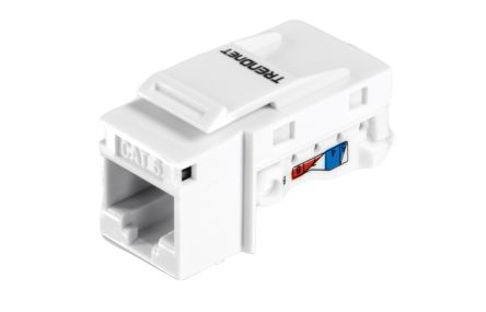 Trendnet TC Series Cat5, Cat5e, Cat6 1 Port RJ45 Patch Panel 22mm White [TC-K50C6]; 309-682