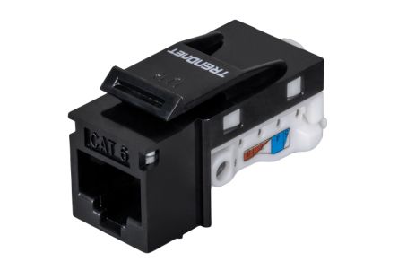 Trendnet TC Series Cat5, Cat5e, Cat6 1 Port RJ45 Patch Panel 22mm Black [TC-K50C6BK]; 309-683