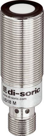 Di-Soric Ultrasonic Threaded Barrel Ultrasonic Sensor, M18, 150 → 1500 mm Detection, Push Pull NO/NC, 18 [US 18 M 1500 IU-B4]; 309-954