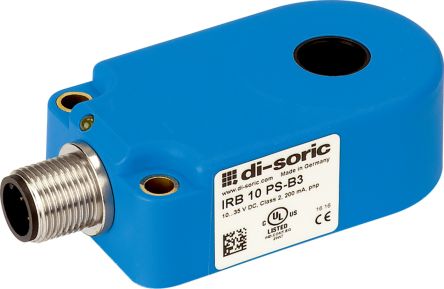 Di-Soric Inductive Ring Inductive Proximity Sensor, M12, PNP NO, 10 → 35 V dc [IRB 10 PS-B3]; 309-983